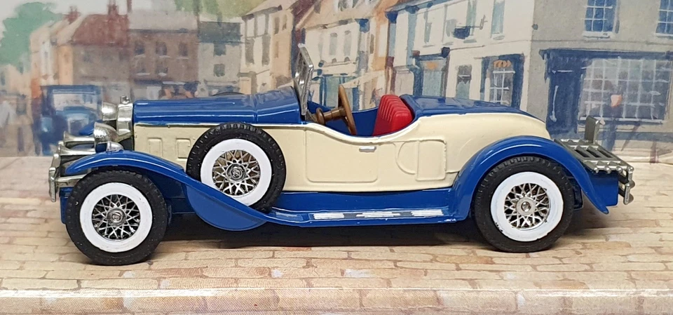 Matchbox Appx 10cm Long Diecast Y-14 - 1931 Stutz Bearcat - Blue/Cream - Image 3 of 4