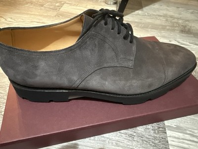 NWT JOHN LOBB Loe Suede Derby Loafers in Charcoal Sz US 12.5  display picture 2