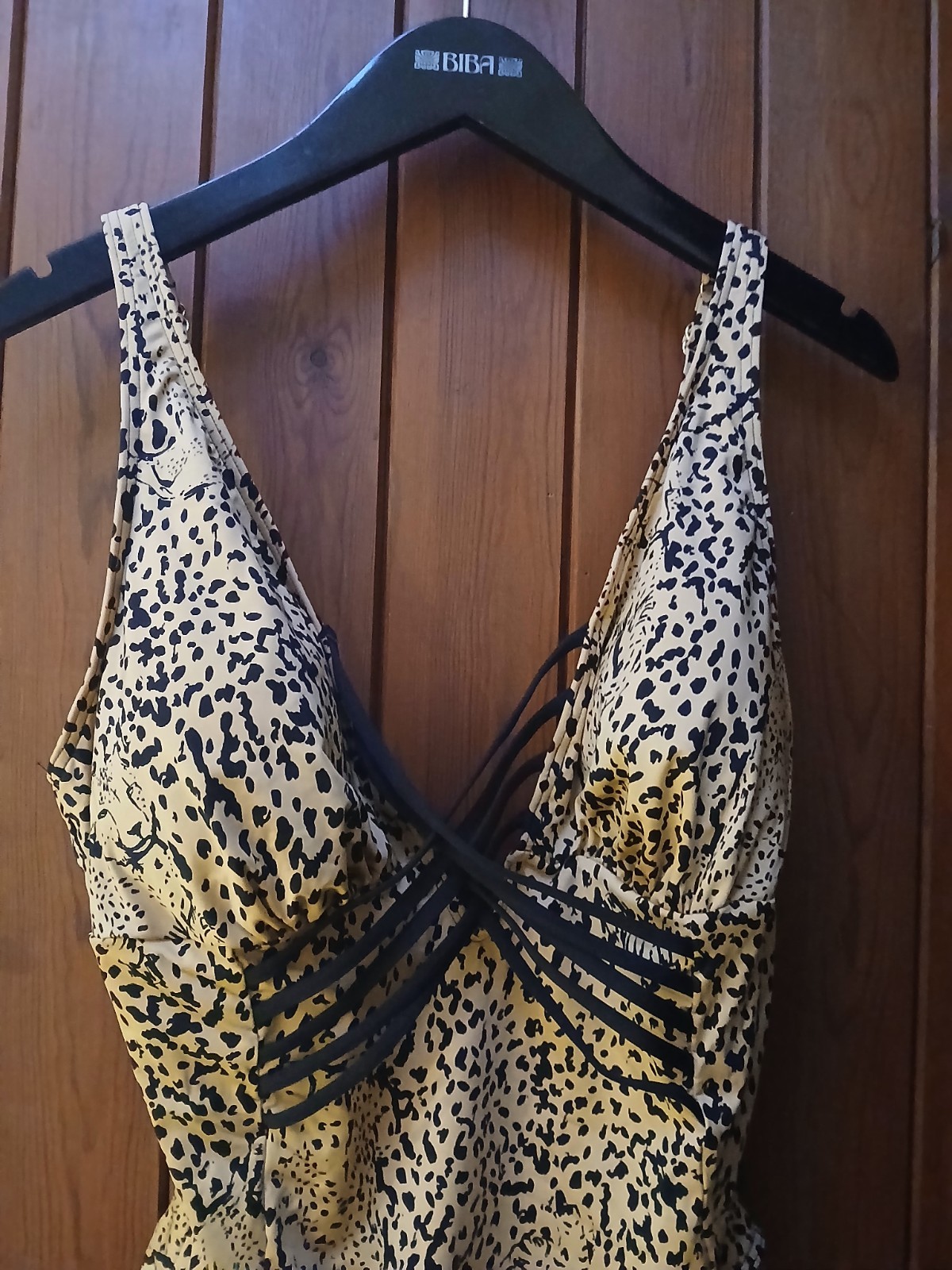 Biba Statement Leopard One Piece Swimsuit Bathing  Costume Size 16 NEW SOLD OUT image 9