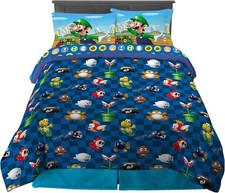 Super Mario "The More the Mario" Kids Reversible Full Bed Set-AB09CFZ2ZJ52