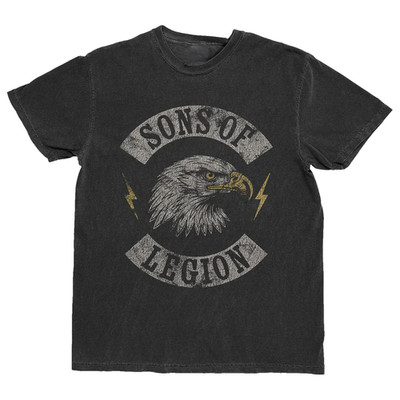 Son Of Legion Unisex Black Eagle T-Shirt All Size
