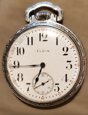 1915 Elgin 293 16s 7j Pocket Watch RUNS 