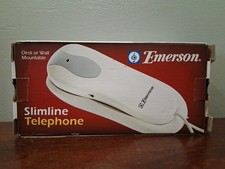 New in Box EMERSON Slimline Desk or Wall Mount Phone Telephone EM2116 Big Button