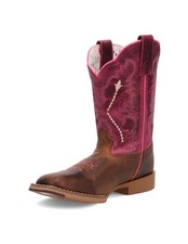 Dan Post Western Boots Girls Leather Salina Tan Pink DPC4003