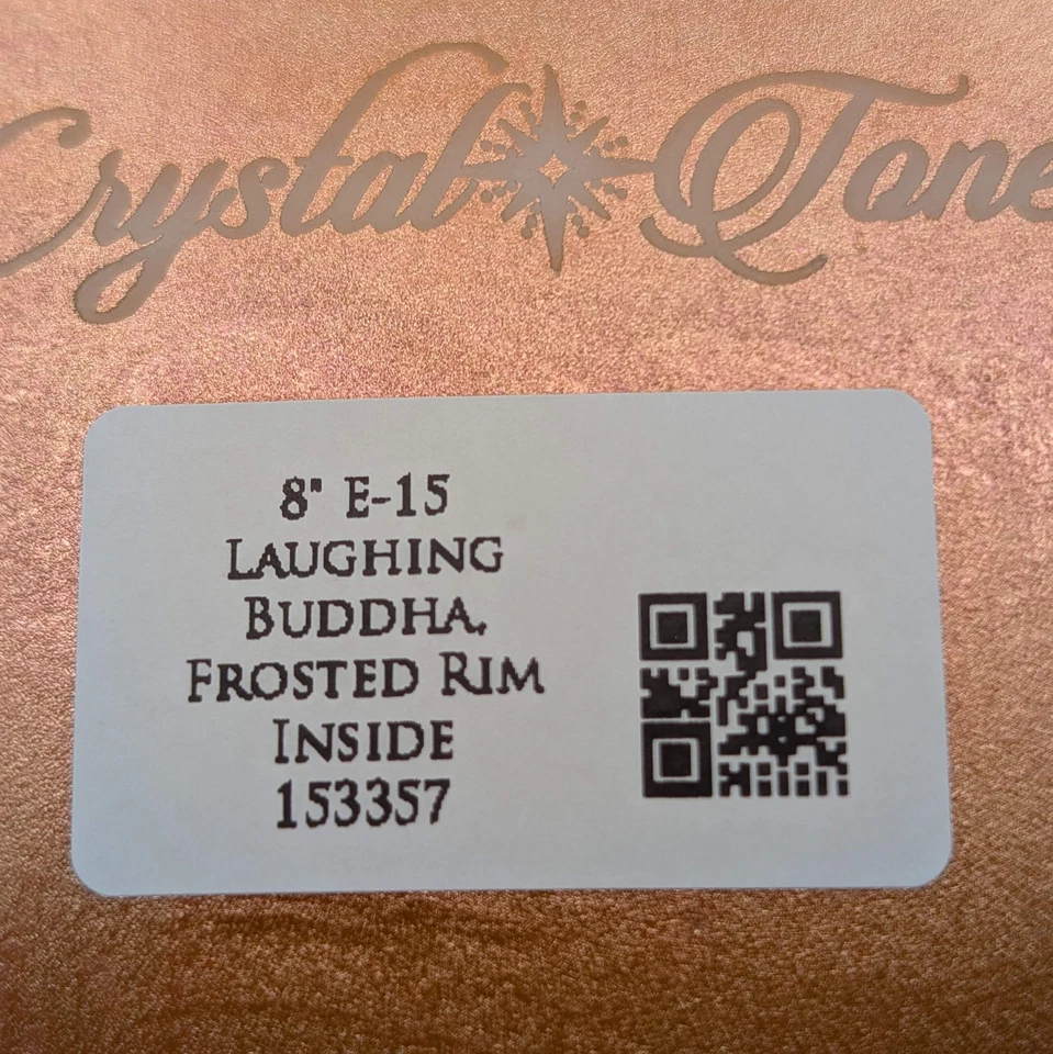 Crystal Tones 8" Laughing Buddha Quartz Crystal Singing Bowl (E4-15) - Image 4 of 4