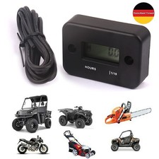 Stundenzähler Betriebsstundenzähler LCD Stunde Meter Motorrad 9999h für 2/4-Takt