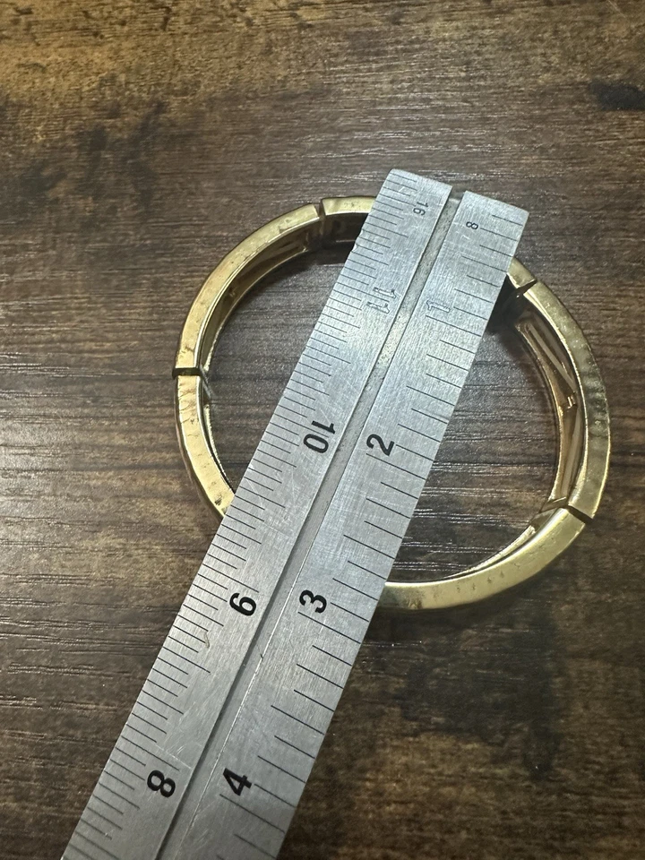 PULSERA ELÁSTICA CHICO'S MARTILLADA TONO DORADO MELYSSA De colección Envío Gratis Foto 4 de 4