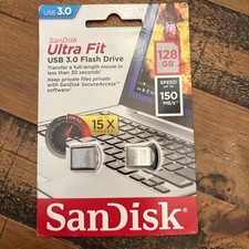 SanDisk 128GB Ultra Fit USB 3.0 Flash Drive 150MB/s