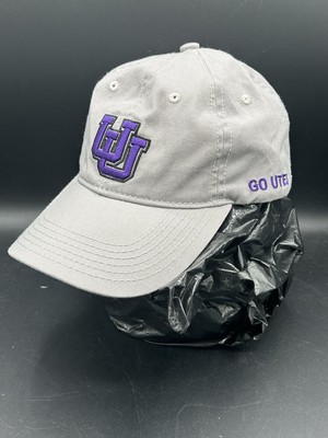 Utah Utes Embroidered UU Hat Purple Colorado Rockies Collab Strap Back Grey