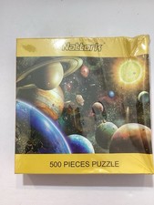 500 PC Jigsaw Puzzle Space Traveler Solar System by Nattork Damaged Box Good Buy