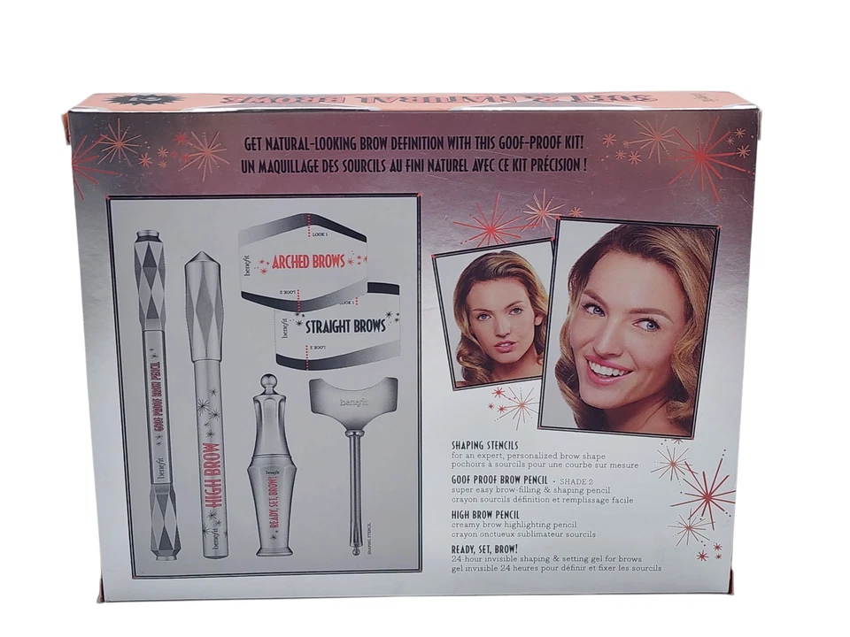 BENEFIT Soft & Naturals Brow Brow Kit - Shade 2 - Shaping Stencils High Brow - Image 4 of 4