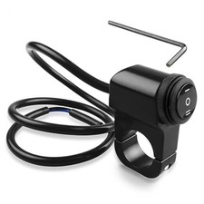 3-Speed Adjustment Motorcycle Headlight Switch 12v 7/8" 22-23mm Black
