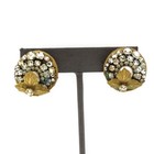 Vintage Robert Eugene De Mario Pearl CZ Clip On Earring Brooch Lot of 3 #M1430-2 — photo 4