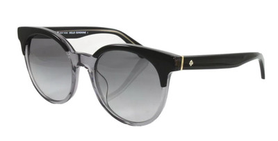 Kate Spade Abianne/S 008A Women's Sunglasses Black Grey 51mm Round Plastic Frame