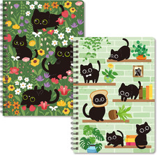 New A5 Spiral Notebooks 2 Pcs Cute Journal for Kids Fast Shipping