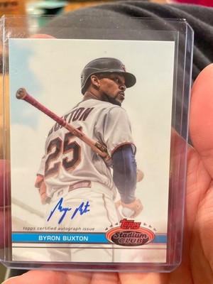 2023 Topps Stadium Club - 1991 Design Variation Auto SSP Byron Buxton #DVA-BBU