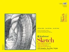 Strathmore 300 Series Sketch Pad 18"X24"-100 Sheets, Glue Bound - 350118