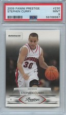 Stephen Curry 2009-10 Prestige Rookie RC Davidson Golden State Warriors PSA 9