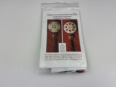 Roz Watnemo Elegant Adornments Petite Christmas Hardanger Embroidery Kit 6S