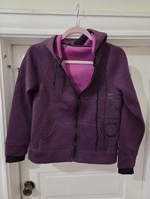 Calvin Klein Purple Women's zip up Hooded Sweatshirt Sz Small