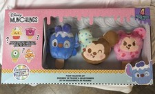 Disney Munchlings Collectors Edition Set Of 4 Scented Plush NIB mystery unknown