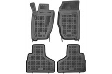 Rezaw-plast Rubber Floor Mats For Jeep Liberty 2002-2007 Custom Fit Car Mats Blk