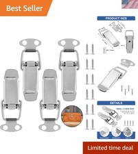 4Pcs Spring Loaded Toggle Latch, 2.3" Stainless Steel Toggle Latch Catch Hasps C