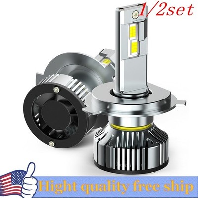 2/4x CANBUS H4 9003 LED Headlight Brighter Bulbs Kit White 50000LM High/Low Beam