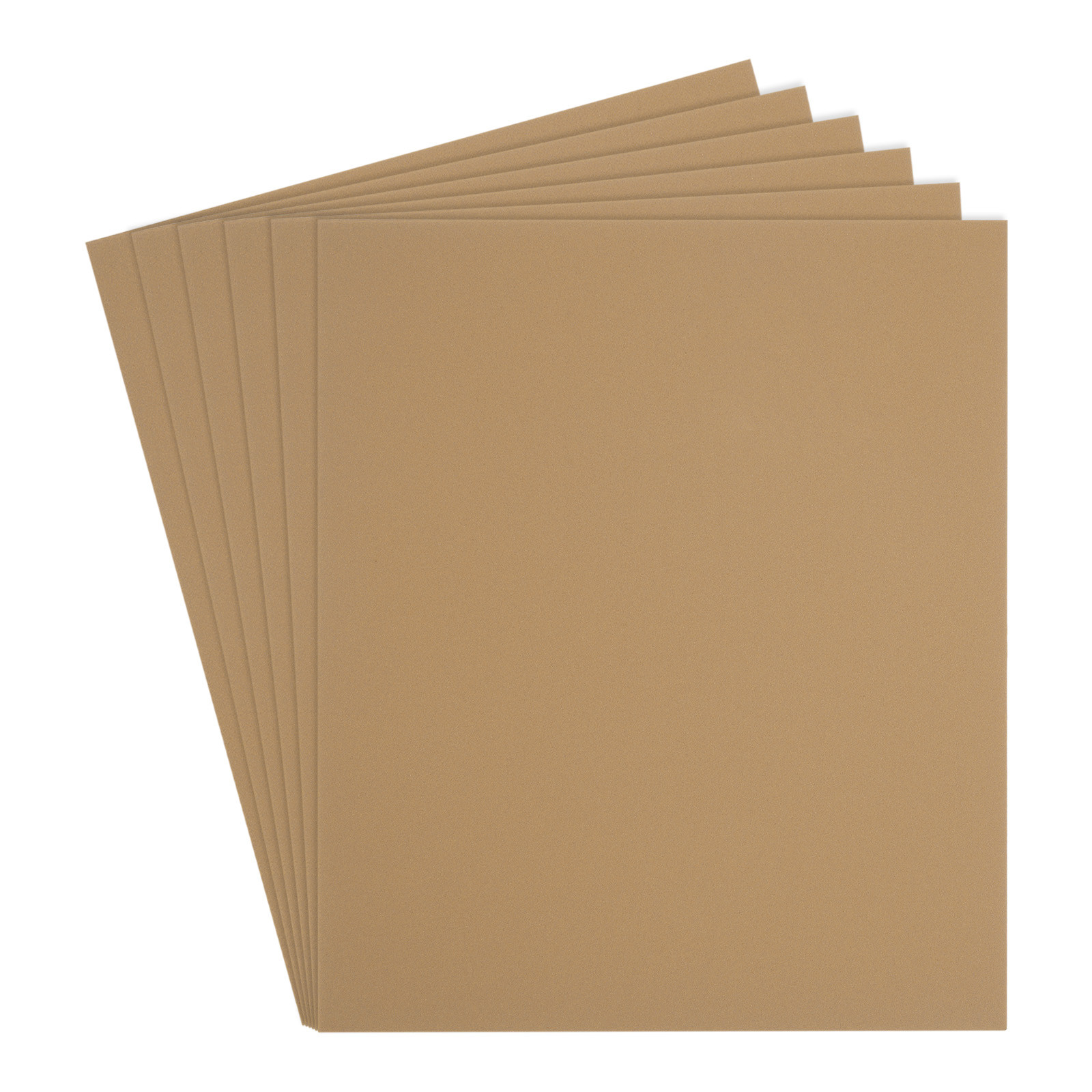 EVA Foam Sheets for Crafts - 11x8 Inch 1.7mm Light Brown 6 Pack