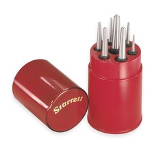 STARRETT S264WB Center Punch Set,7 Pc 2ZVJ8