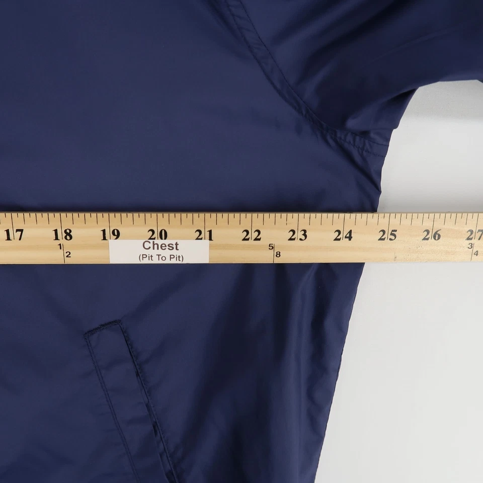 Chaqueta cortavientos Peter Millar Hartford cremallera completa para hombre L azul marino golf bombardero Foto 4 de 4