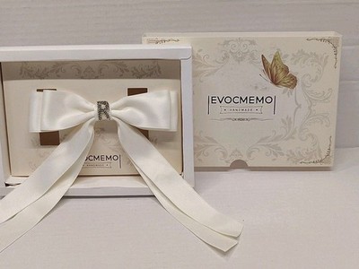 Silky Satin Hair Bow Clip with Letter R Diamond-Studded Letter Decor - Beige