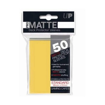 Ultra Pro: PRO-Matte Standard Deck Protector Sleeves 50ct (Yellow)