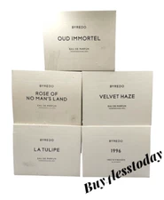 Byredo Velvet Haze, La Tulipe, Oud Immortel 1.6 Oz EDP New in box Damaged Box