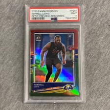 2020 Panini Donruss Optic Preview Red Green Terrell Lewis #P291 PSA 9