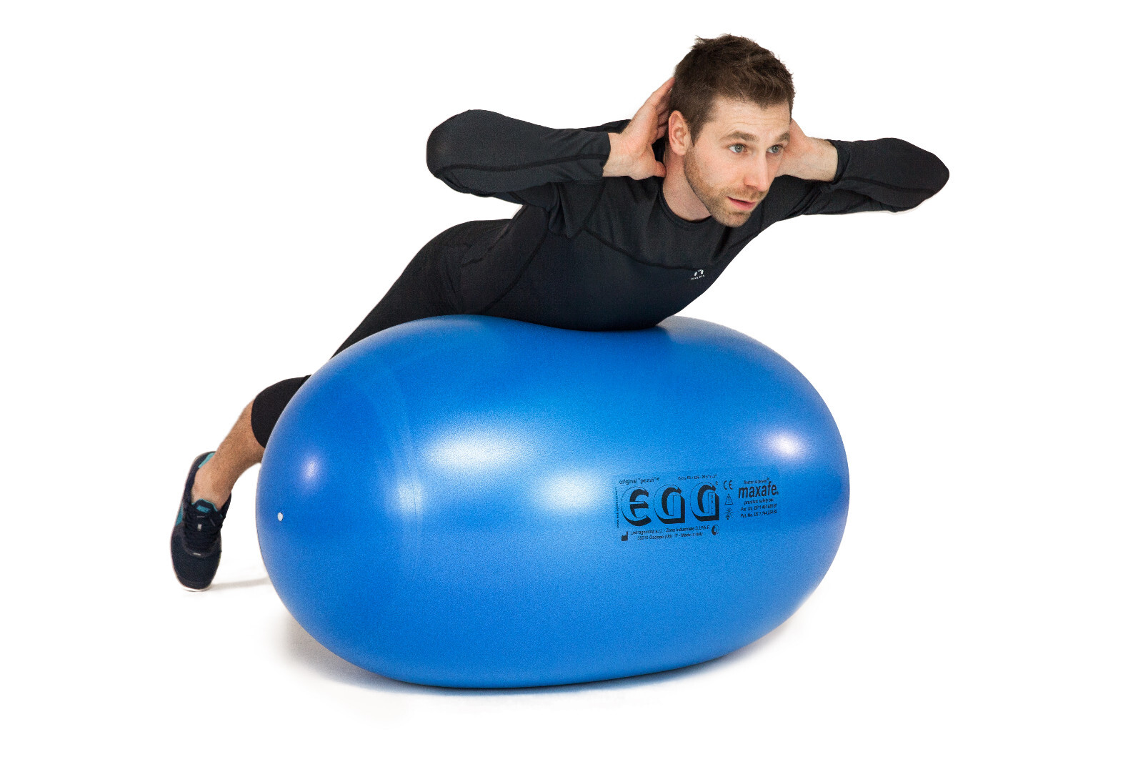 2.Wahl Pezzi Ball Gymnastik Eggball Maxafe Reha Functional Training 55cm blau