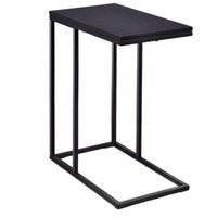 Beistelltisch Kaffeetisch Couchtisch Sofatisch Aus Holz Und Metall Schwarz