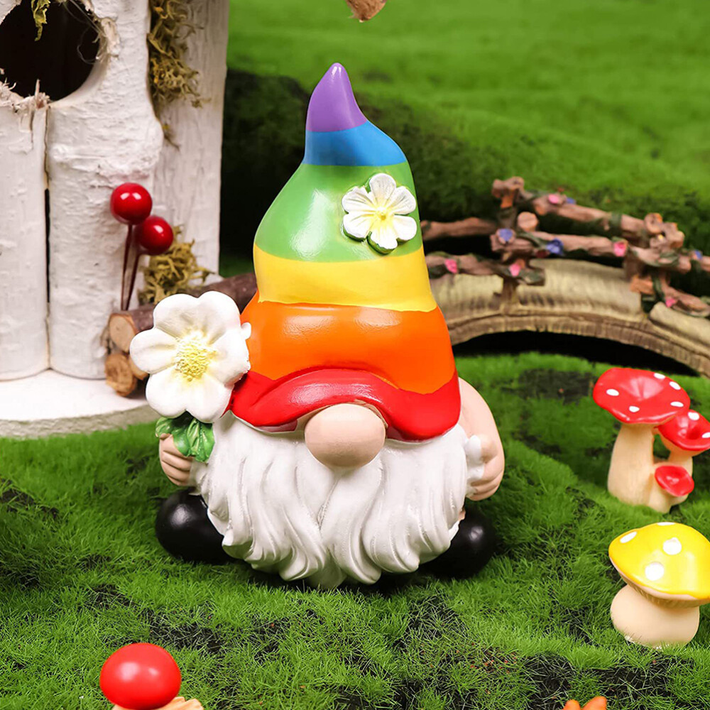 Resin Doll Ornament Cute Garden Gnome Gnomes Fairy Statues eBay