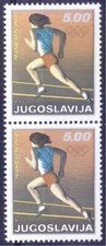 Yugoslavia 1972 MNH V-Pair, Summer Olympic Games 1972 Munich, Athletes, Sports -