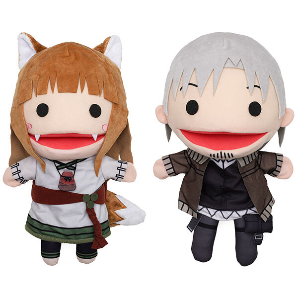 Spice and Wolf hand puppet set Holo and Lawrence Animation Japan