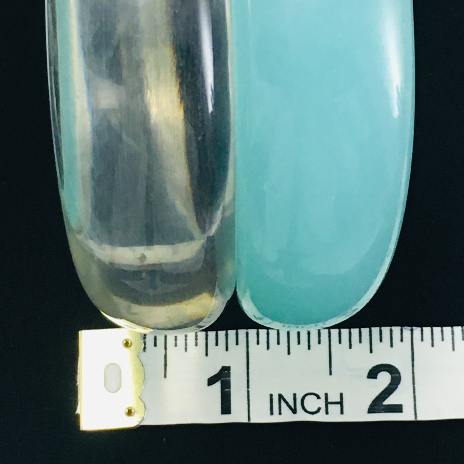 Bangle Bracelets 2 Translucent 1 Clear and 1 Teal… - image 7