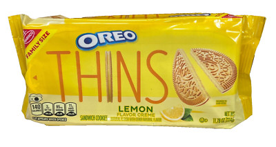 Nabisco Oreo Thins Lemon Sandwich Cookies 11.78 oz