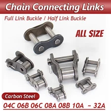 04C - 32A Chain Connecting Links Standard Roller Chain Full/Half Link Fast Post