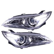 New Pair Head Light Lamp Chrome For Toyota Camry ASV50 AVV50 4/2015~10/2017 L+R