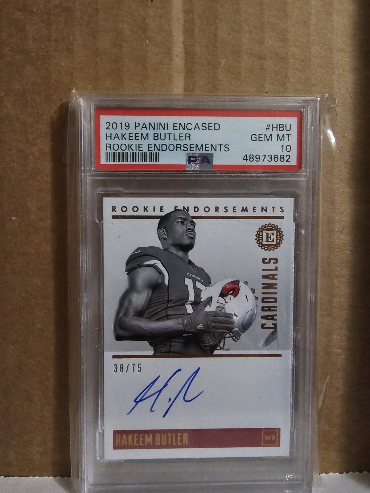 Hakeem Butler Panini Encased Rookie Endorsements #HBU Base