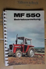 Massey Ferguson für den MF 550 Betriebsanleitung Original Unbenutzt