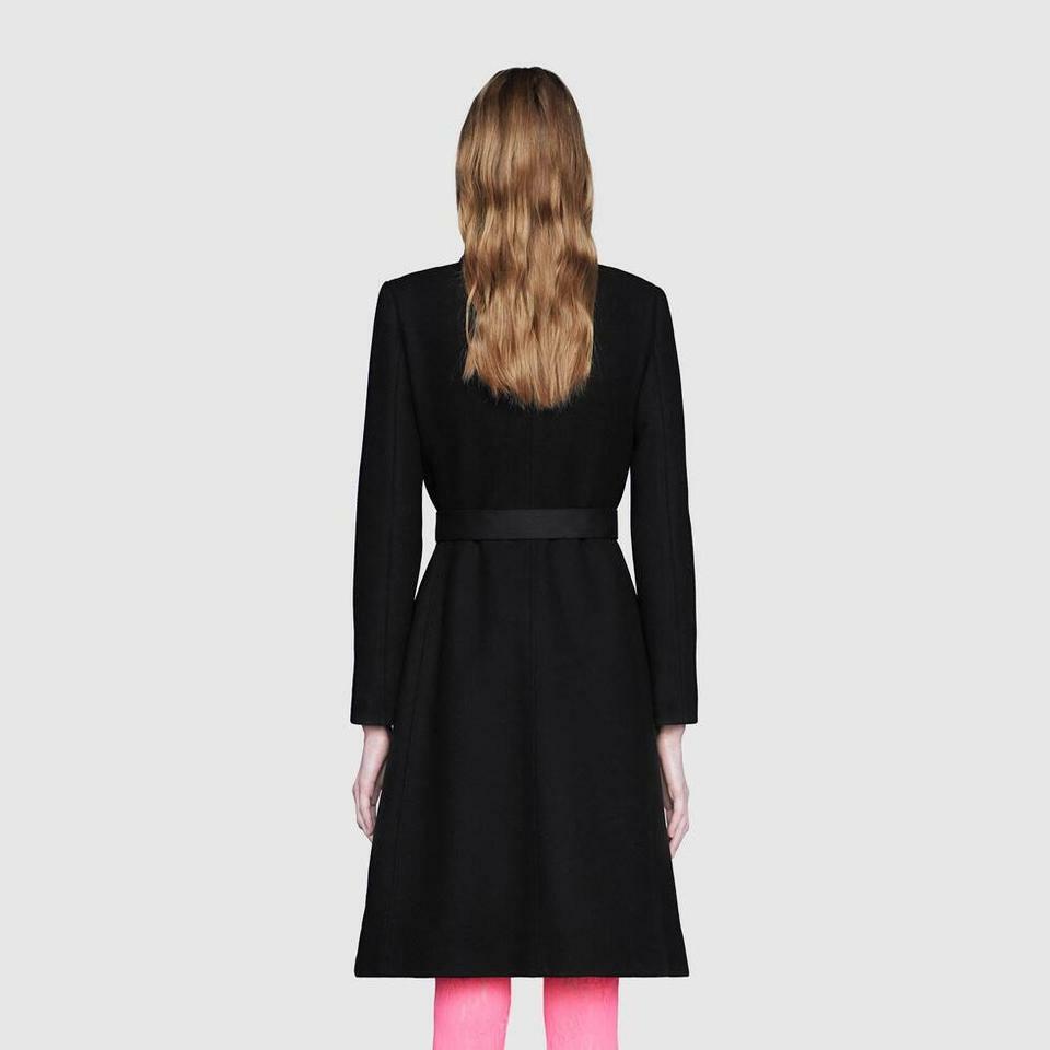 Gucci Sz 38 XS 2020 Cruise Wool Velvet Logo Coats 550978