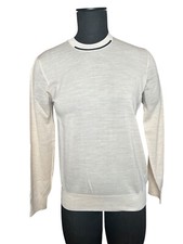 Hermes Wool Long Sleeve Women's Beige Sahara Pullover Sweater EU Size 34