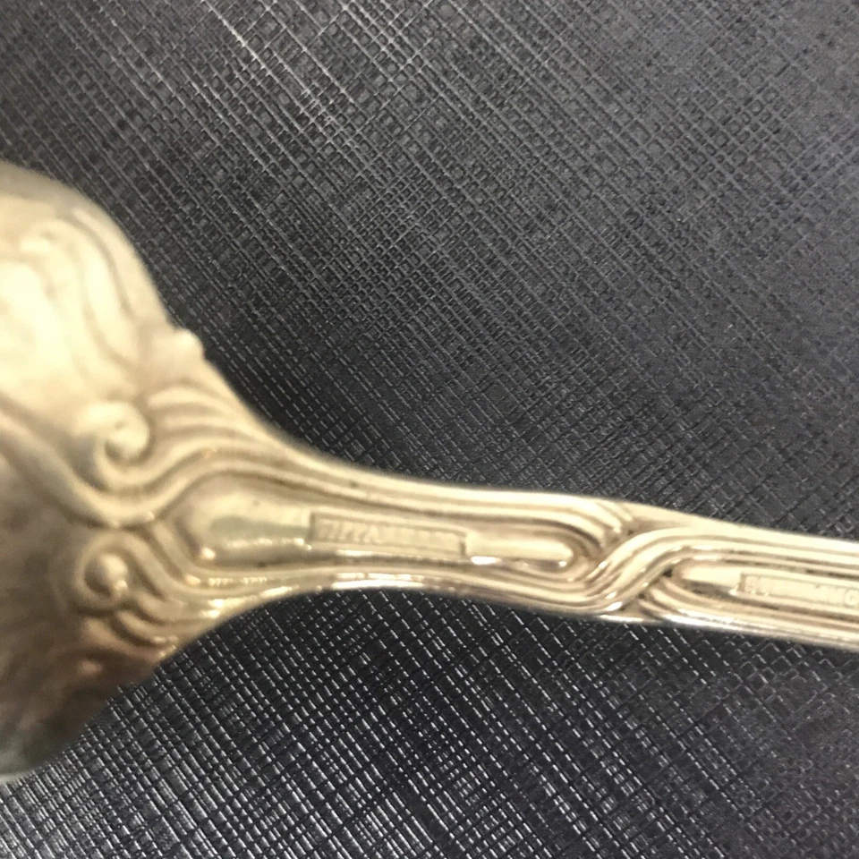 "Cuchara para servir Tiffany & Co 1890 escoba maíz plata esterlina tono dorado 8""" Foto 3 de 4
