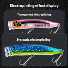 5.9in 2.3oz #5/0 Popper Lures Saltwater Popper Topwater Fishing Lures For Surf